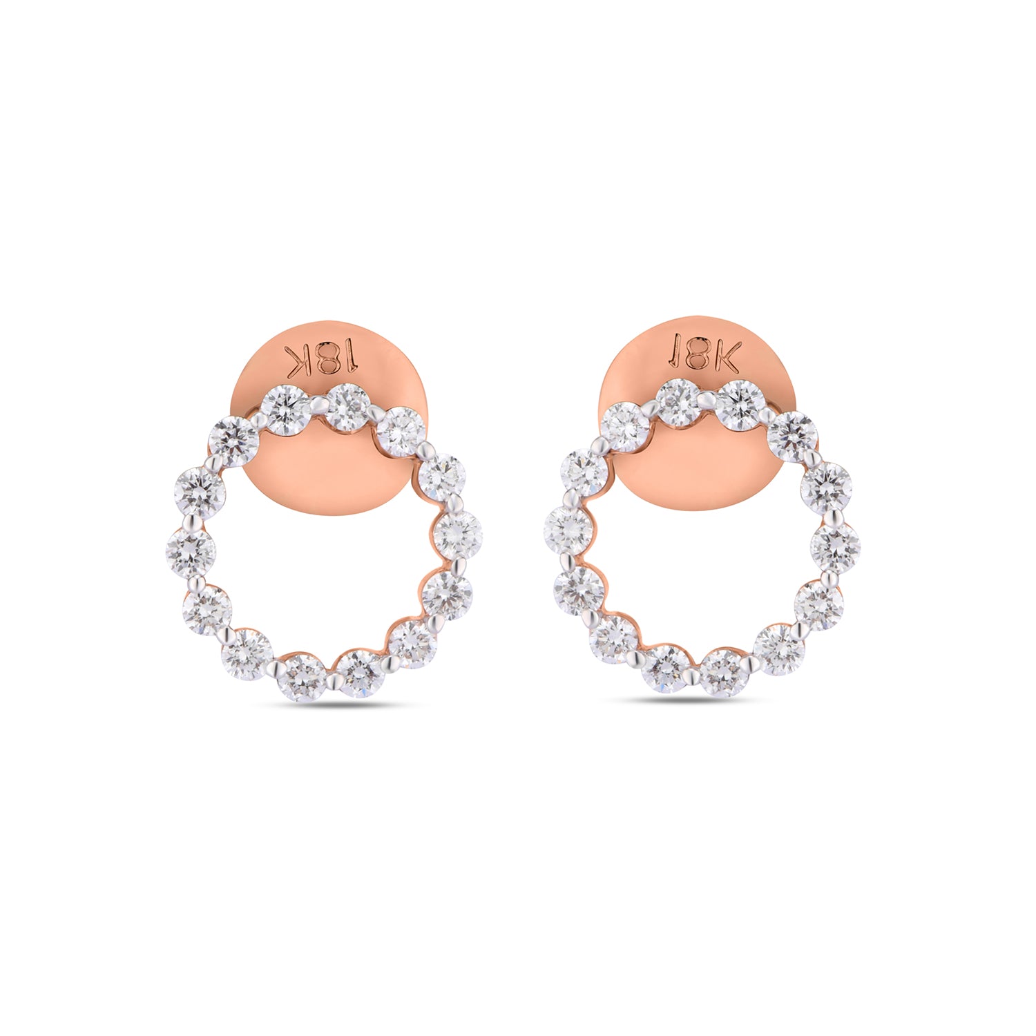 Eternal Diamond circle Earrings