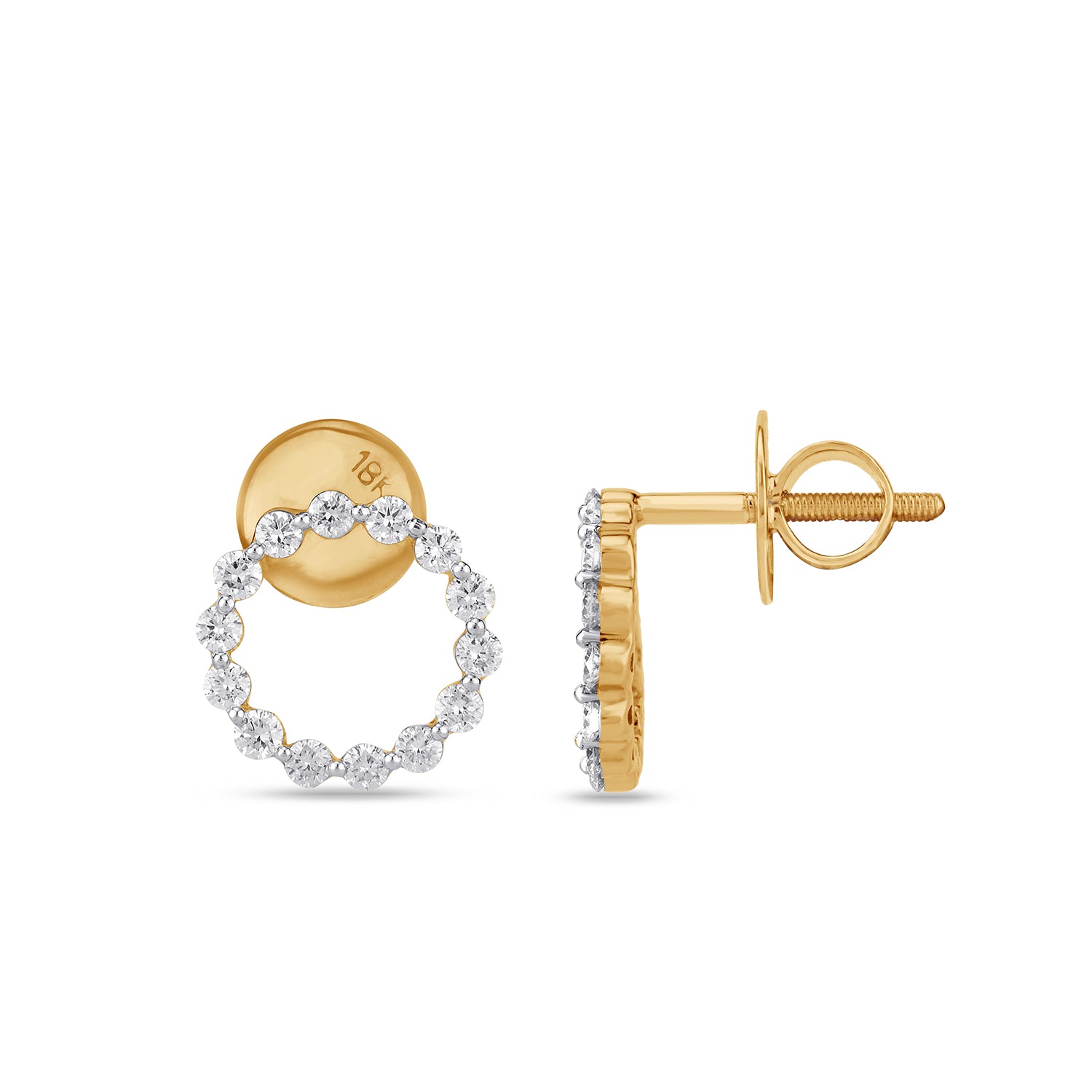 Eternal Diamond circle Earrings