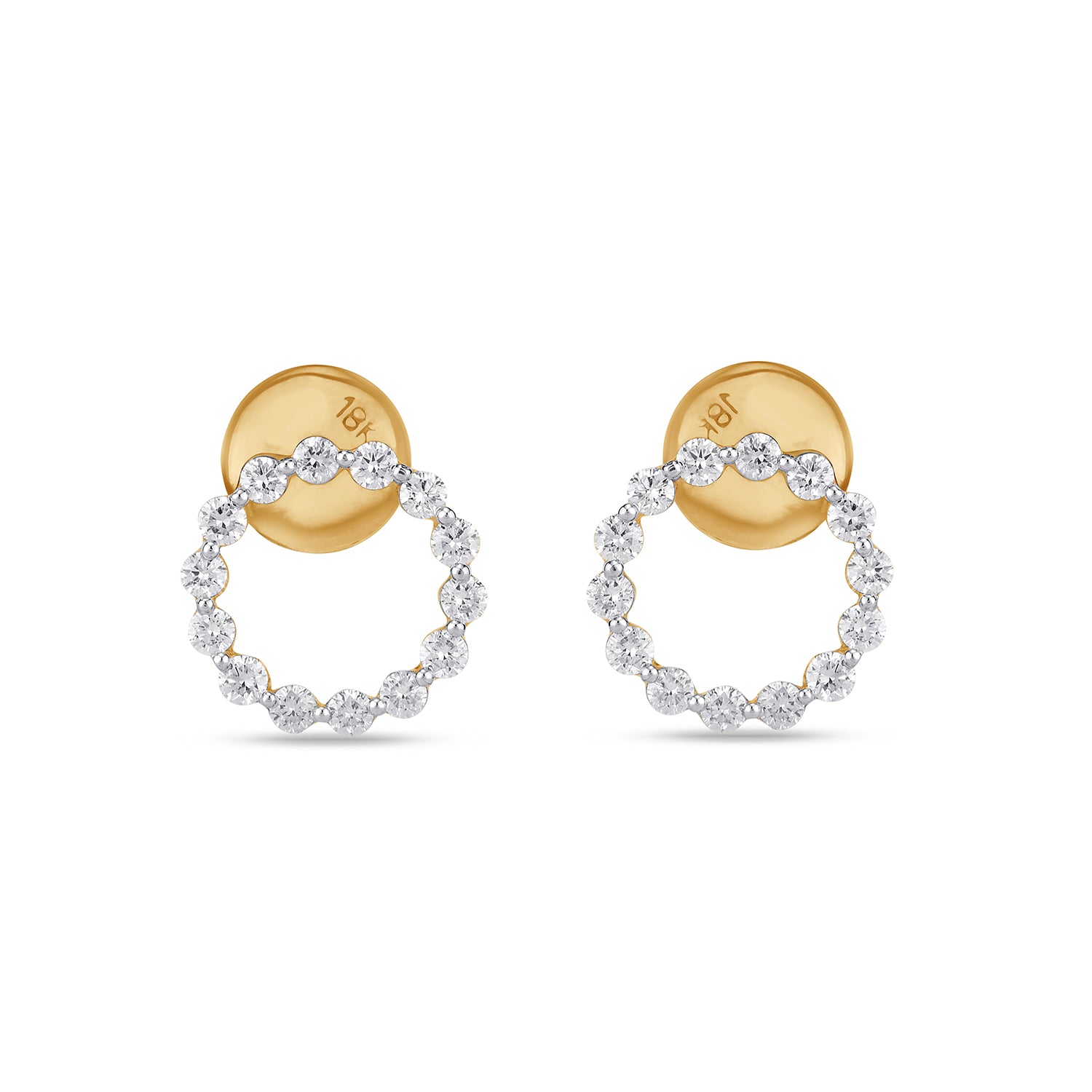 Eternal Diamond circle Earrings