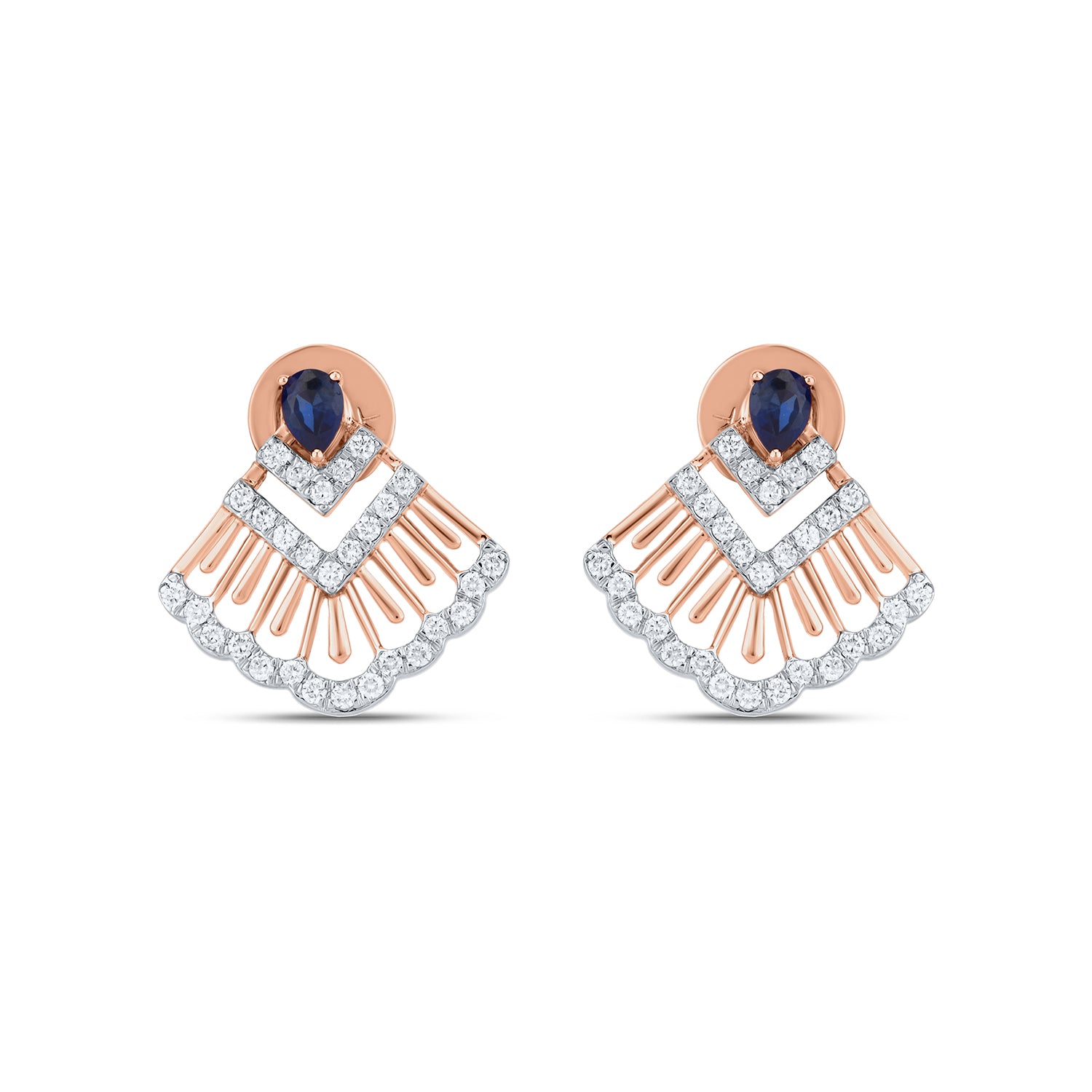 Decorative Diamond Stud Earrings