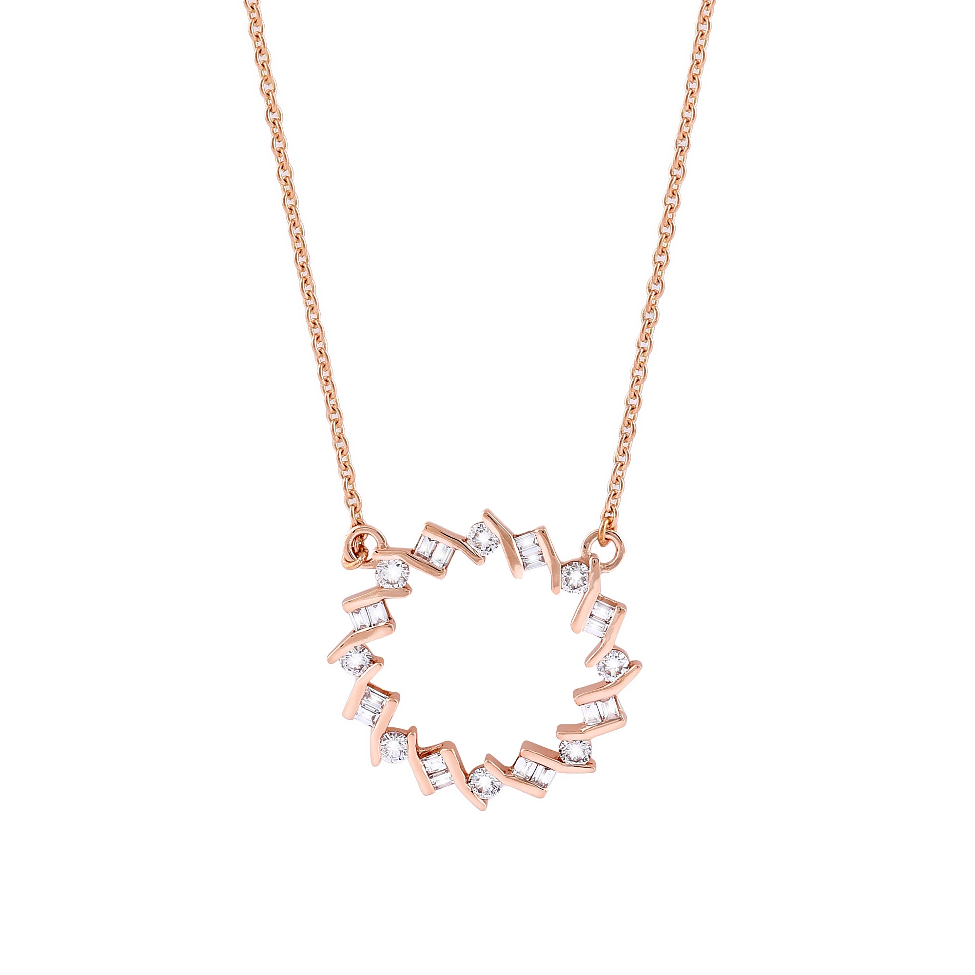 Circle of love hot sale diamond necklace