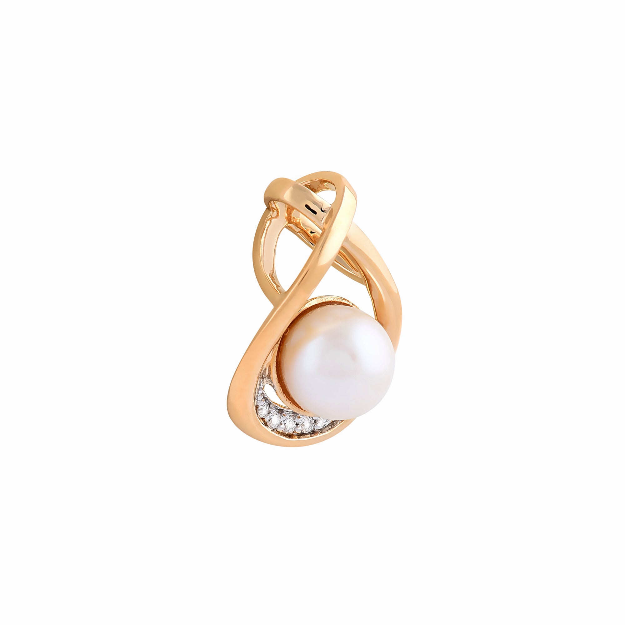 Classic Pearl Diamond Pendant