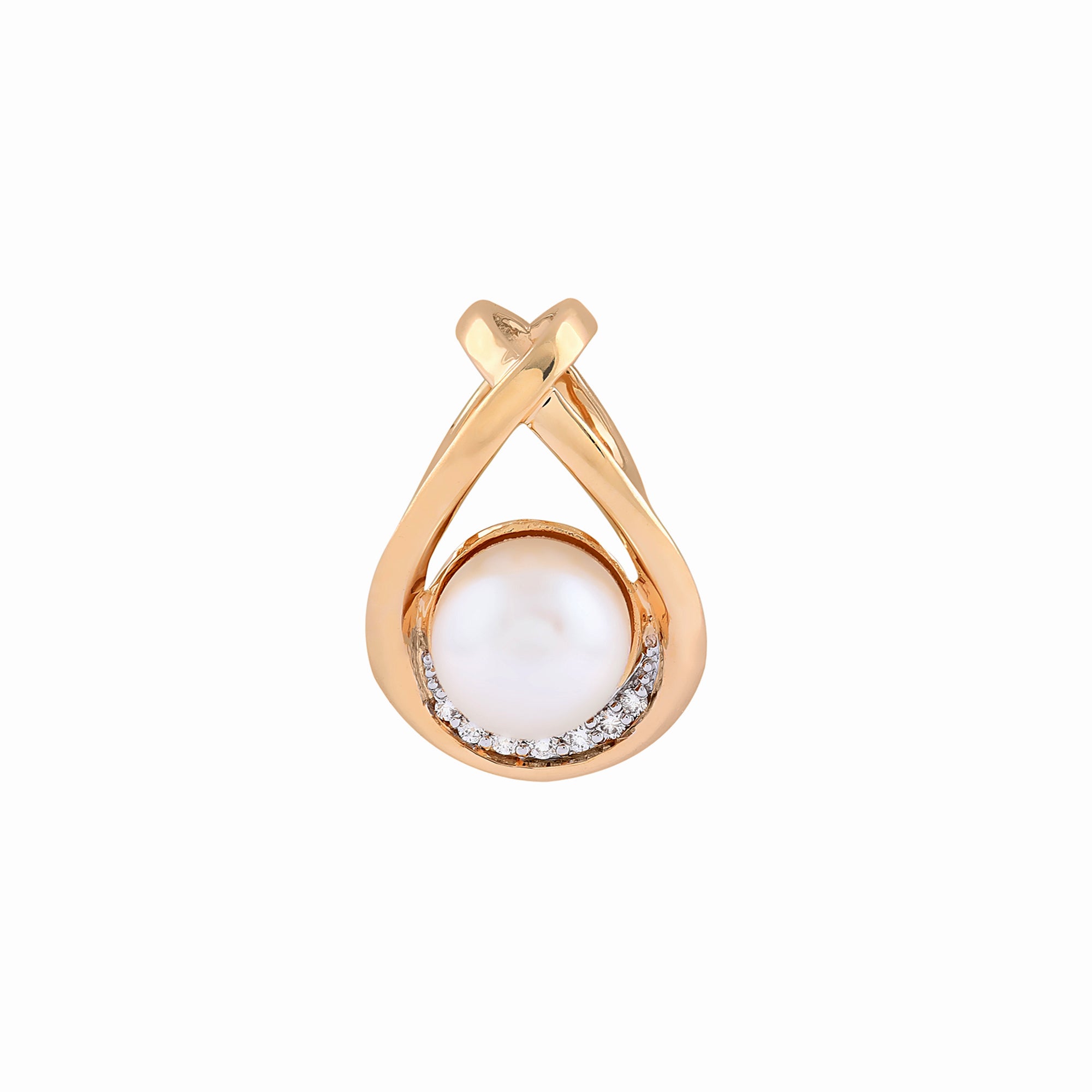 Classic Pearl Diamond Pendant