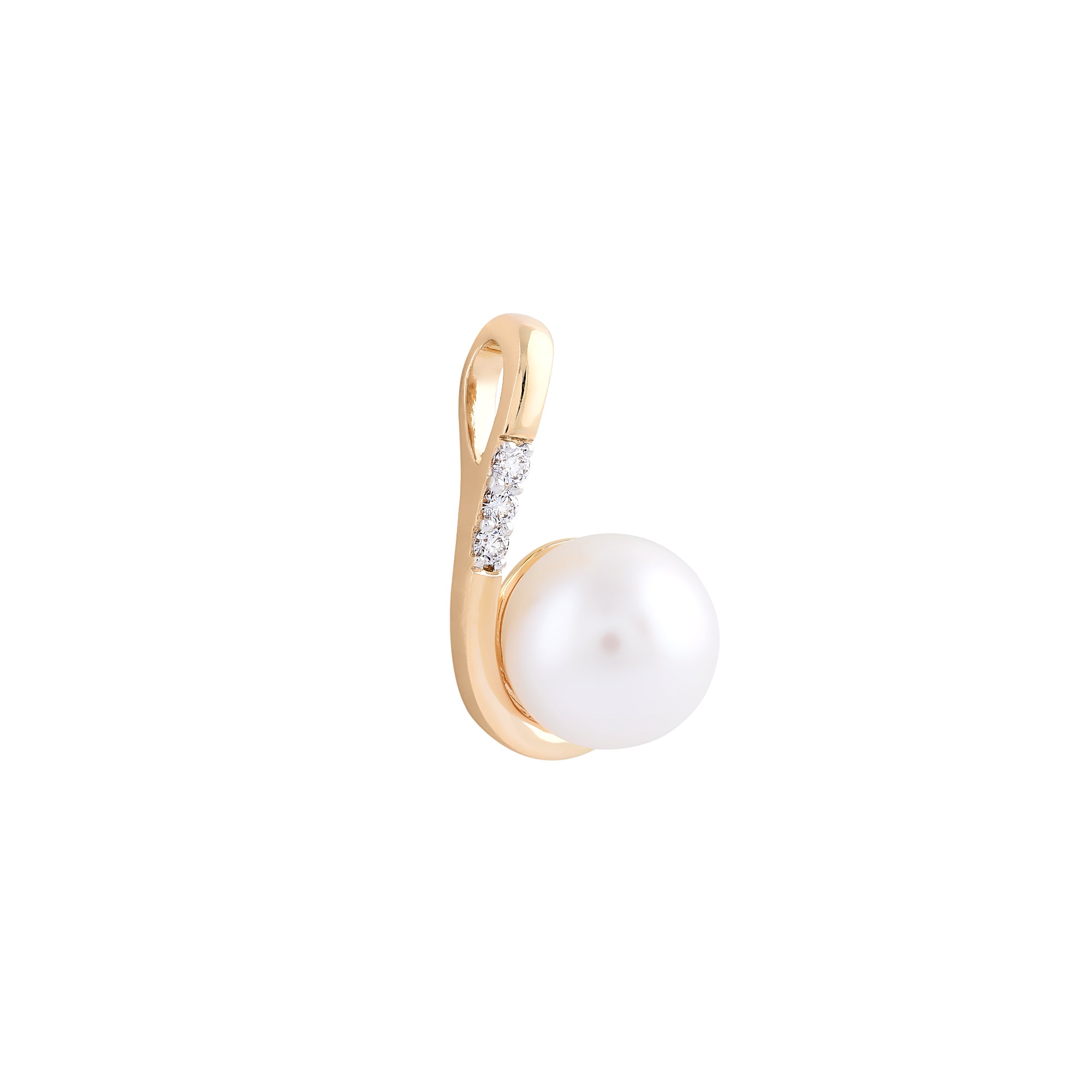 Pearl Hook Diamond Pendant